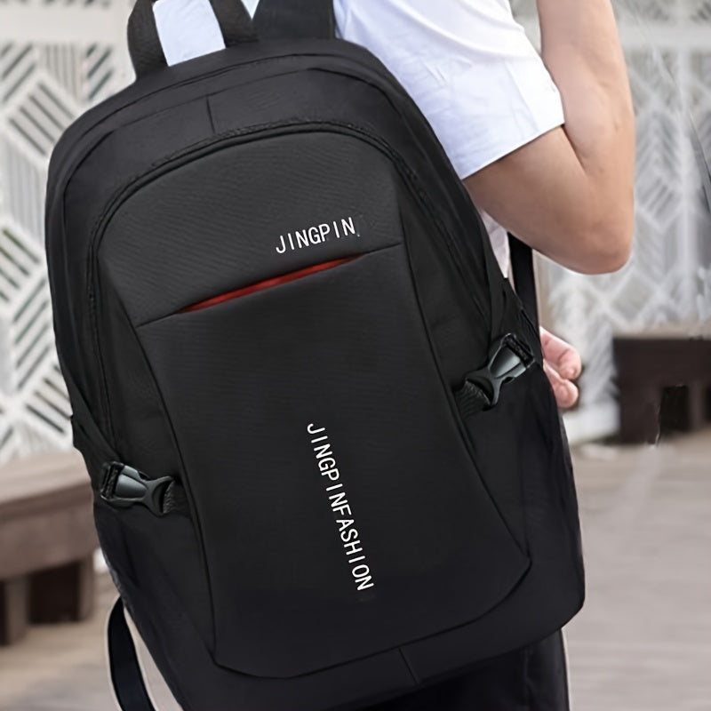 Men's Backpack, Trendy Large Capacity High School Junior High School Student Bag, Travel Bag Computer Bag (Zipper Direction Assorted Varieties)