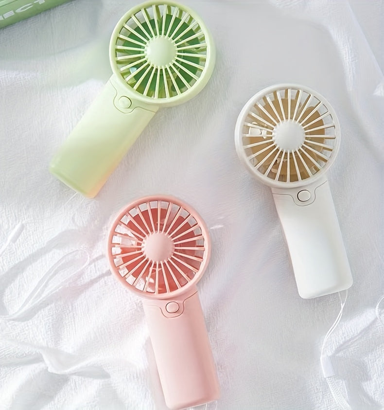 Mini Portable Fan, Lightweight Handheld Fan (Requires AAA batteries, not included)