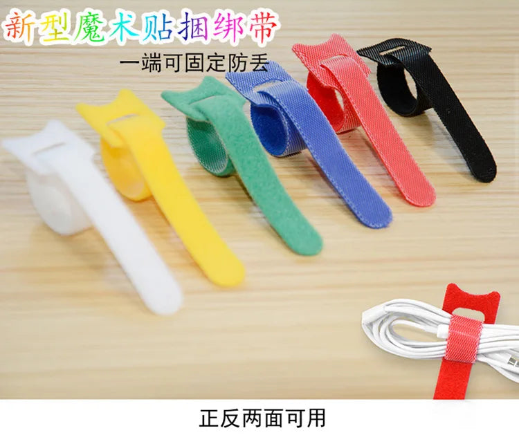 Releasable Cable Ties Plastics Nylon Hook 50/100 PCS