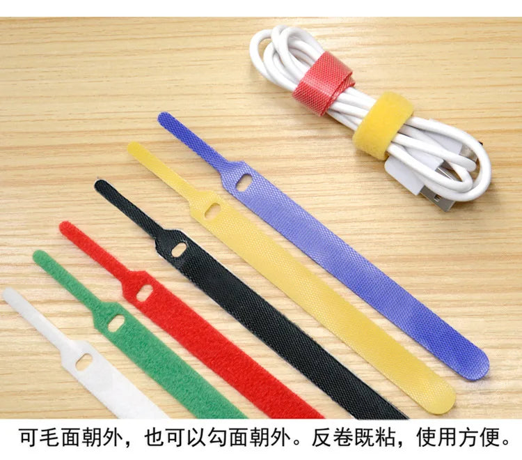 Releasable Cable Ties Plastics Nylon Hook 50/100 PCS