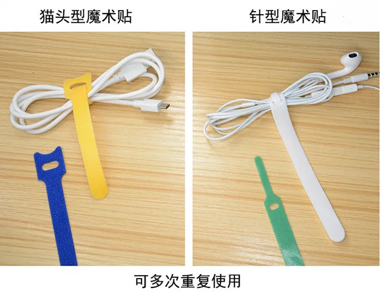 Releasable Cable Ties Plastics Nylon Hook 50/100 PCS