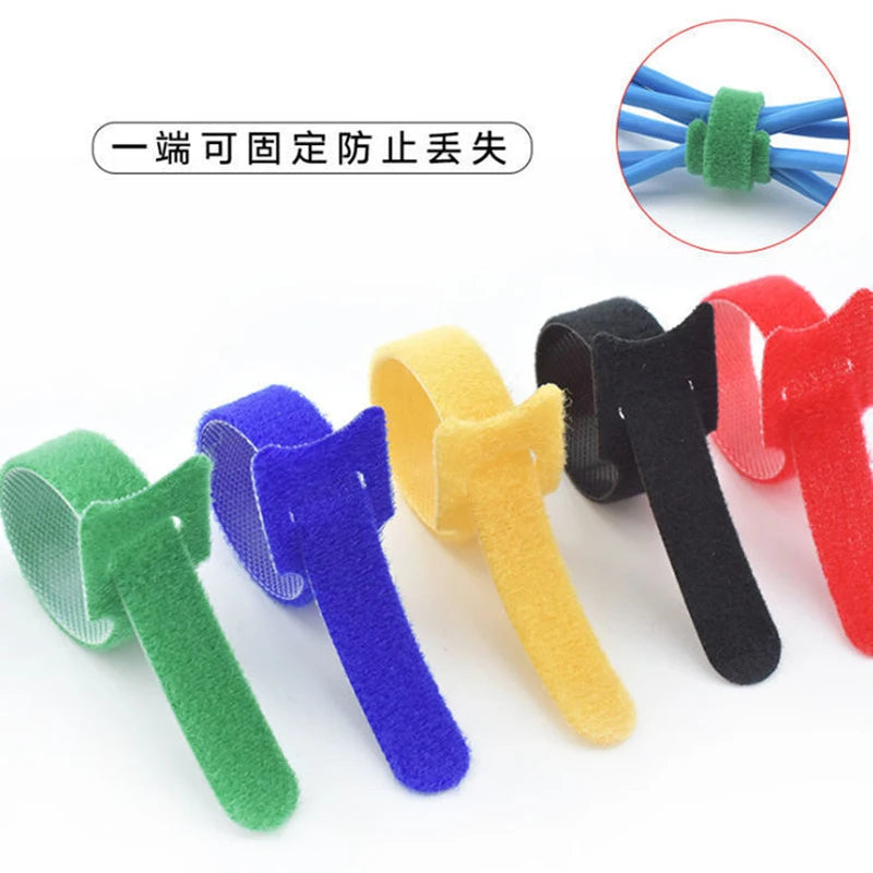 Releasable Cable Ties Plastics Nylon Hook 50/100 PCS