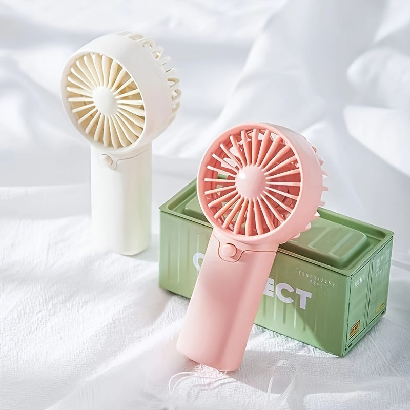 Mini Portable Fan, Lightweight Handheld Fan (Requires AAA batteries, not included)