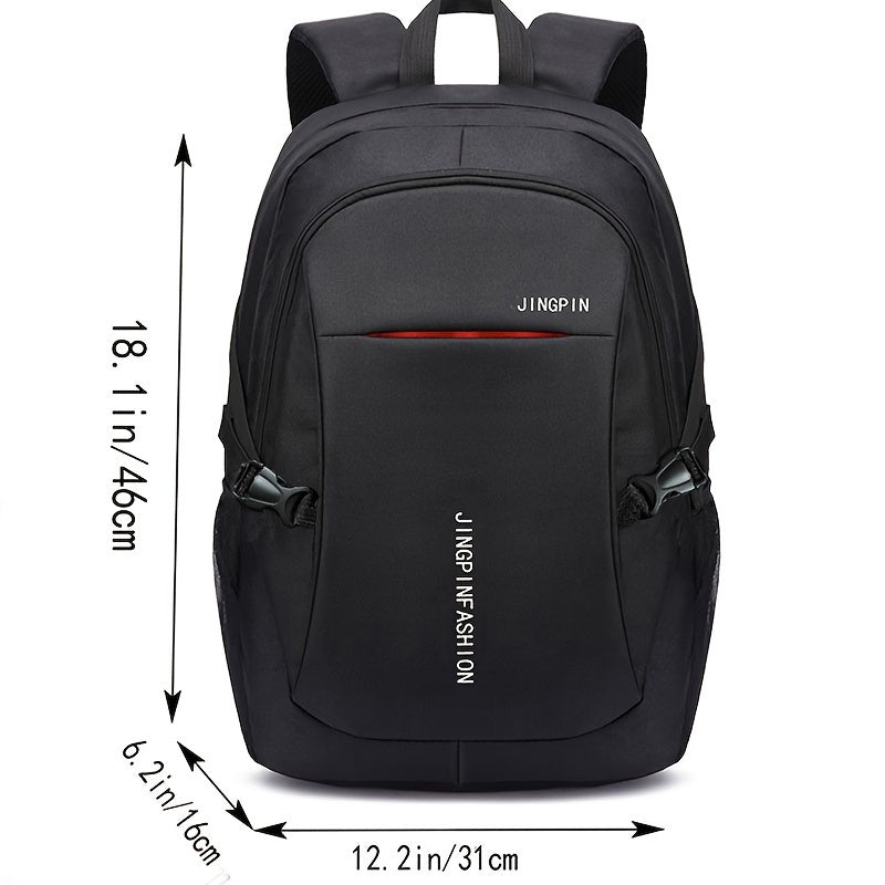 Men's Backpack, Trendy Large Capacity High School Junior High School Student Bag, Travel Bag Computer Bag (Zipper Direction Assorted Varieties)